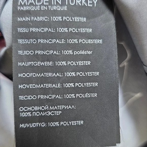 Club Monaco Ruched Blouse Shirt Floral Black V neck Fuchsia Zipper size S - Picture 7 of 8